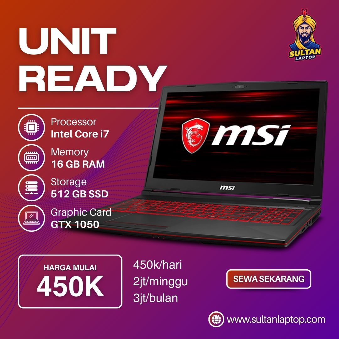 Promo Sewa Laptop Akhir Tahun untuk Content Creator & Developer